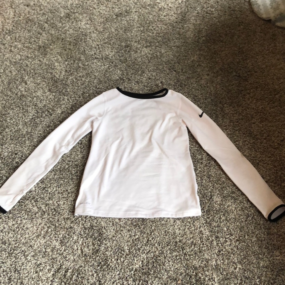 White Nike Thermal Sports Longsleeve